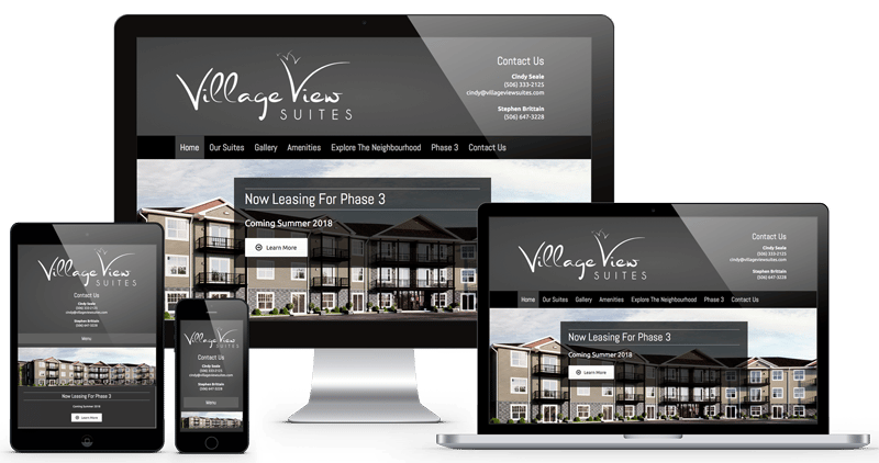 Village View Suites Website by The Pridham Group