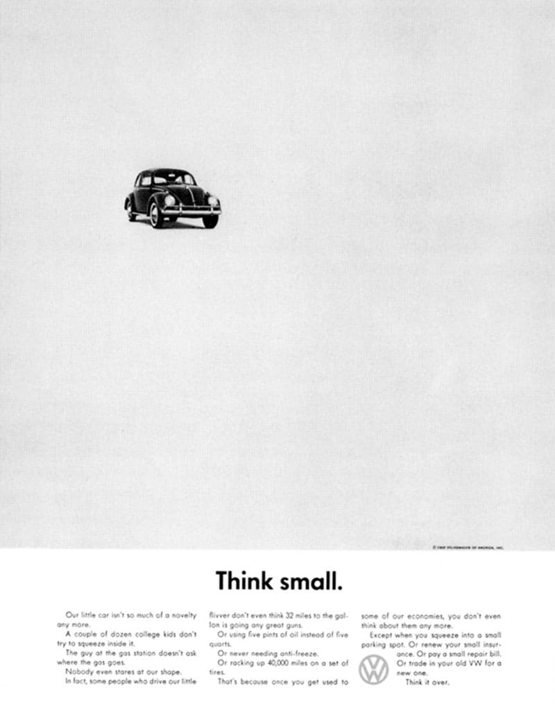 Volkswagen Think Small Ad
